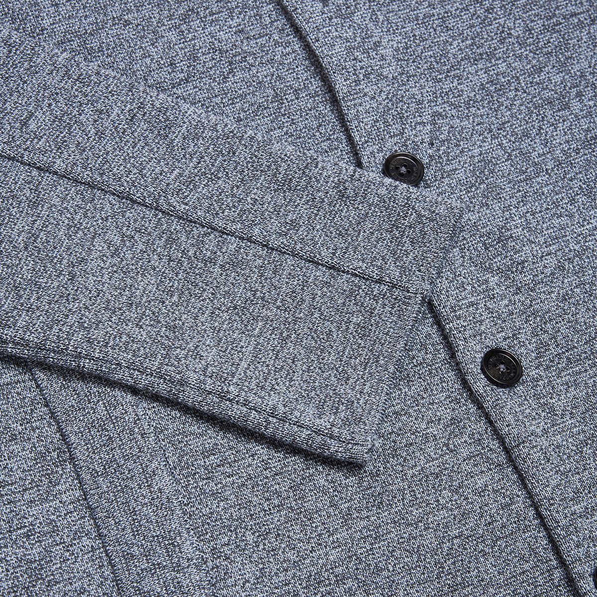 Steel Blue Milano Knit Overshirt