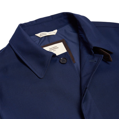 Navy Blue LP Storm System Wool Coat