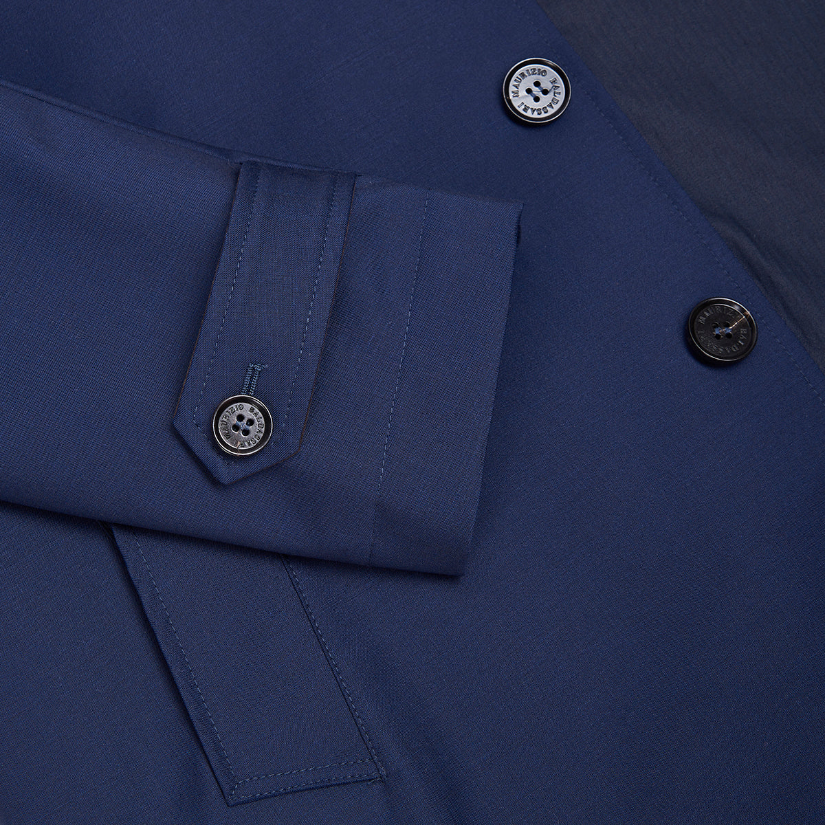 Navy Blue LP Storm System Wool Coat