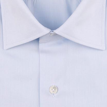 Mazzarelli Sky Blue Cutaway Regular Fit Shirt Fabric