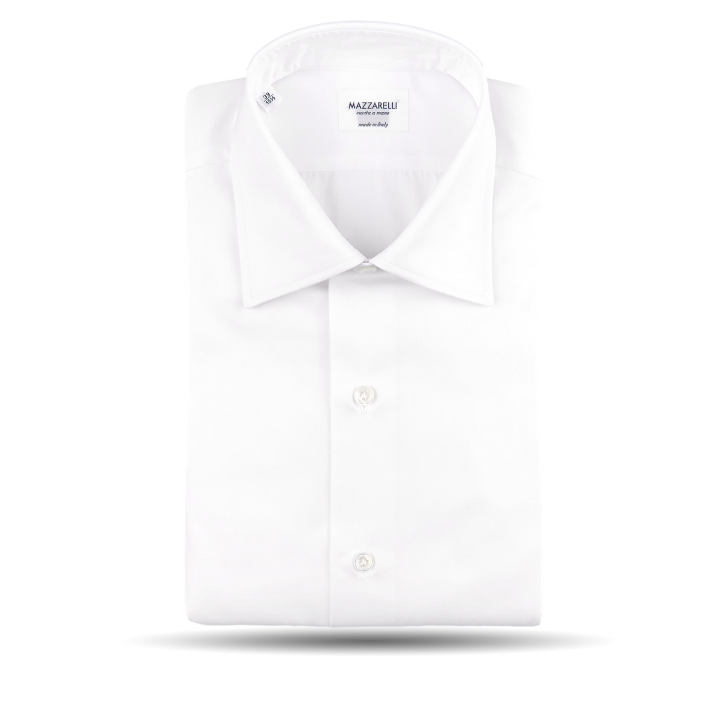 Mazzarelli-White-Cutaway-Regular-Fit-Shirt-Front