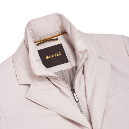 Cream Beige Nylon Waterproof Jacket