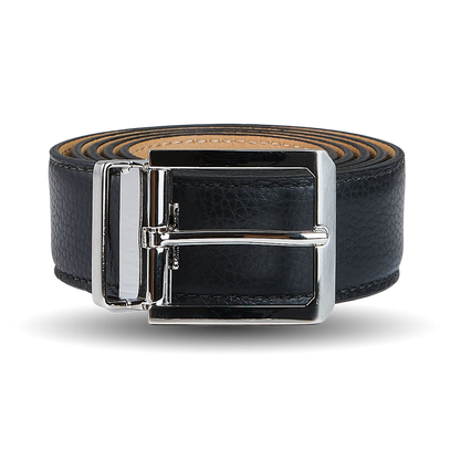 Moreschi Black Grained Calf Leather 35mm Belt Feature
