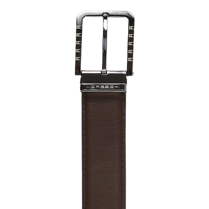 Moreschi Chocolate Brown Calf Leather 35mm Belt Buckle