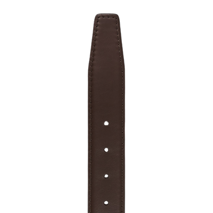 Moreschi Chocolate Brown Calf Leather 35mm Belt Edge