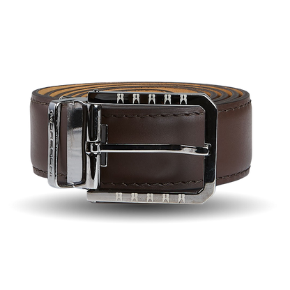 Moreschi Chocolate Brown Calf Leather 35mm Belt Feature
