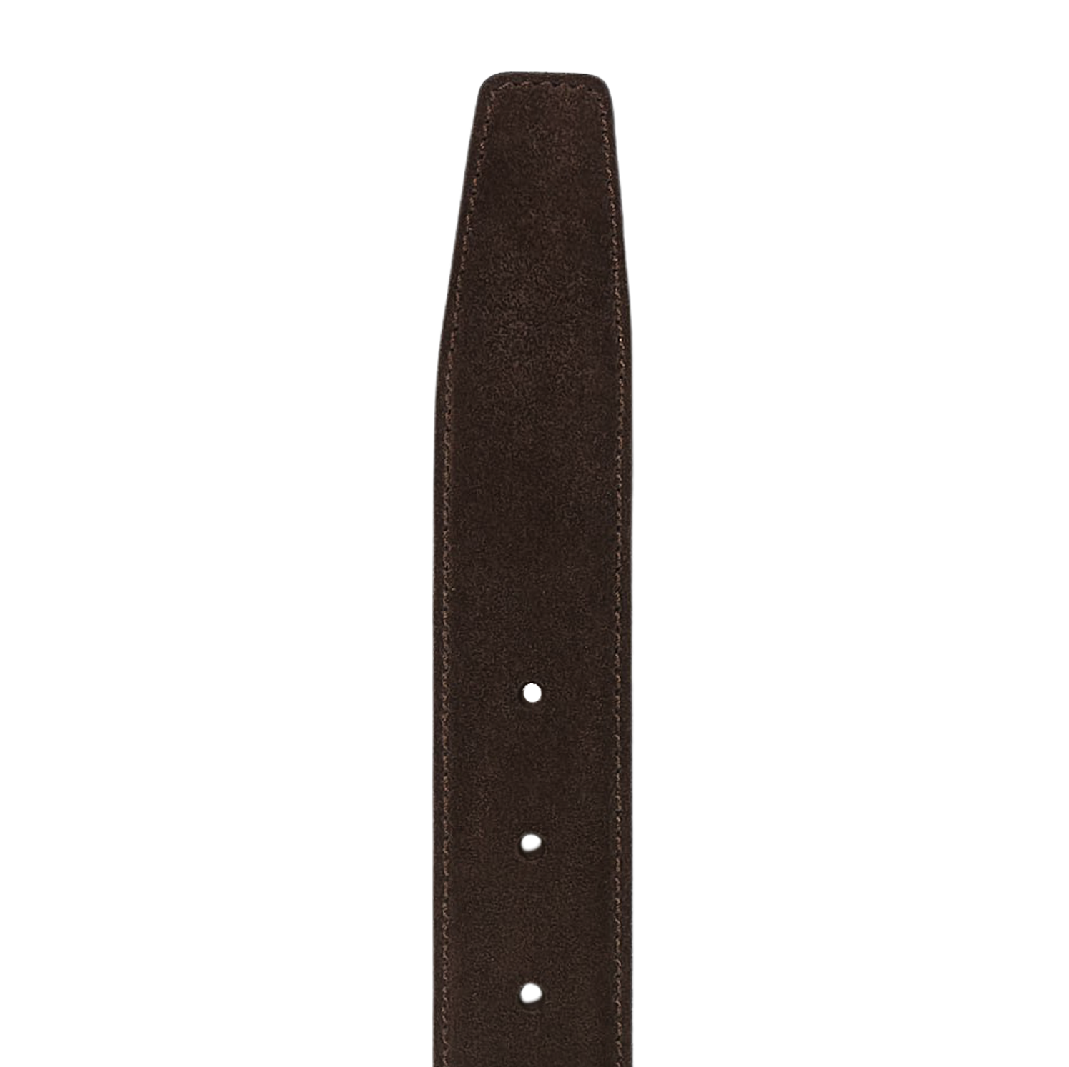 Moreschi Chocolate Brown Suede Leather 35mm Belt Edge