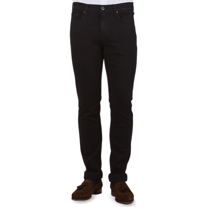 Paige Black Shadow Cotton Stretch Lennox Jeans Front