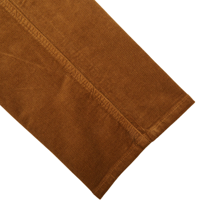 Paige Brown Cotton Corduroy Five Pocket Trousers Cuff