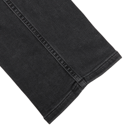 Paige Charcoal Grey Cotton Stretch Lennox Jeans Cuff