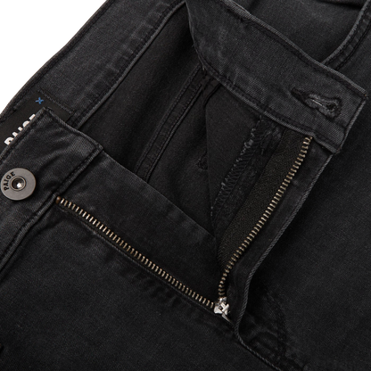 Paige Charcoal Grey Cotton Stretch Lennox Jeans Front