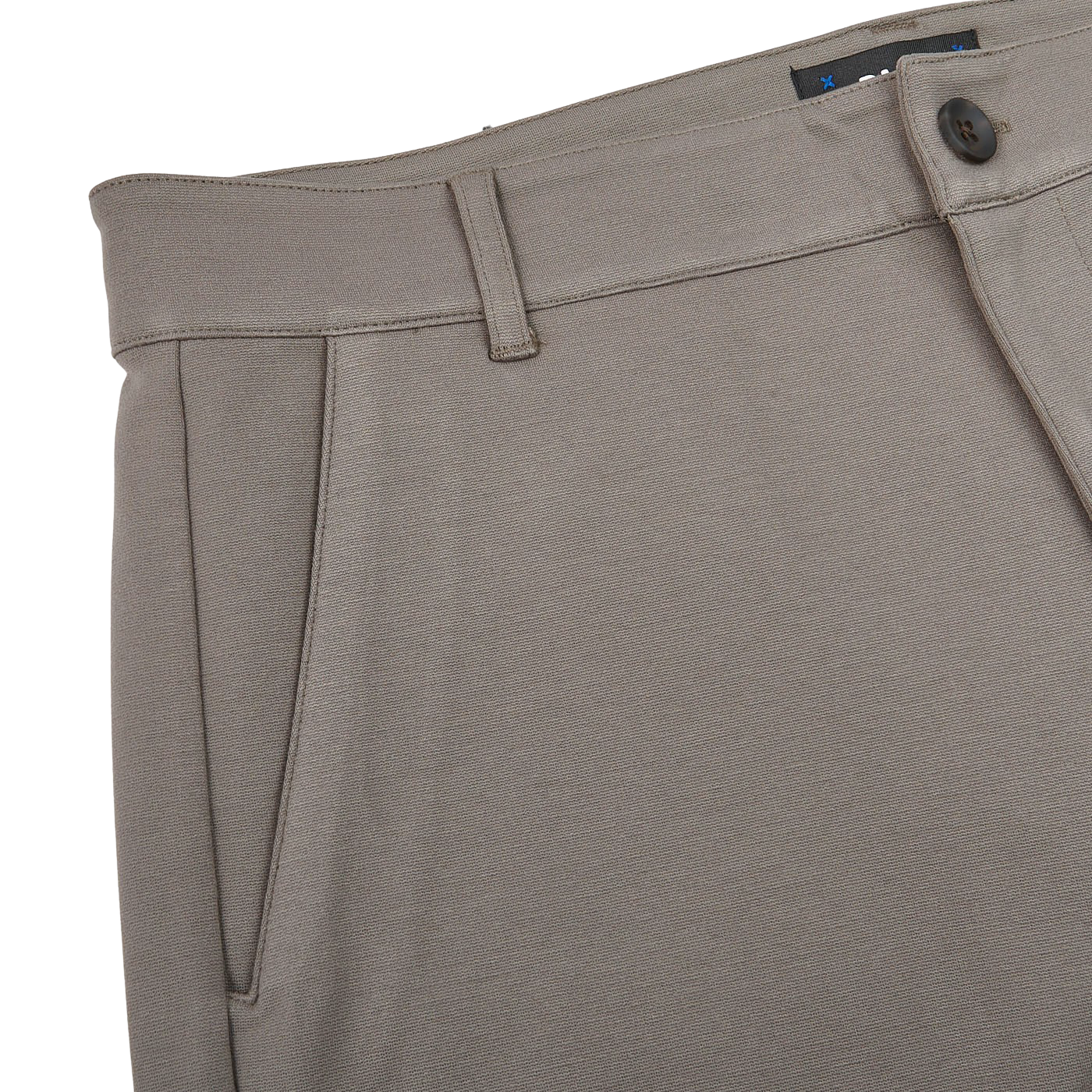Paige Dark Taupe Jersey Stafford Trousers Edge
