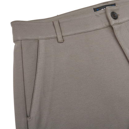 Paige Dark Taupe Jersey Stafford Trousers Edge