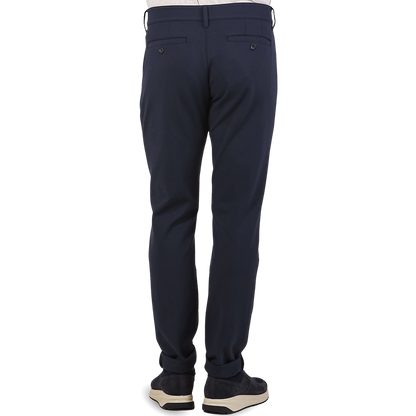 Paige Deep Anchor Blue Jersey Stafford Trousers Back