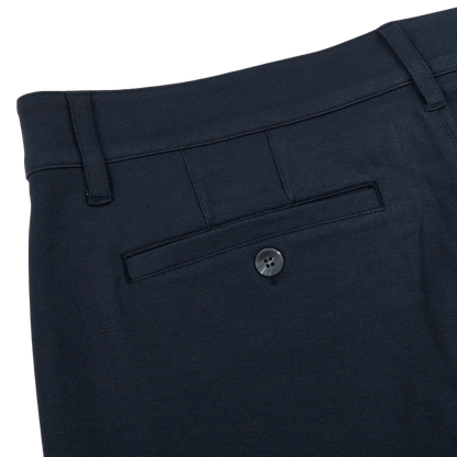 Paige Deep Anchor Blue Jersey Stafford Trousers Pocket