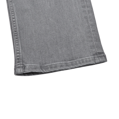 Paige Light Grey Cotton Stretch Lennox Jeans Cuff