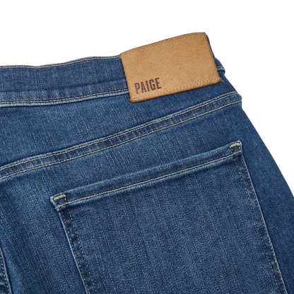 Paige Mulholland Blue Cotton Stretch Lennox Jeans Pocket