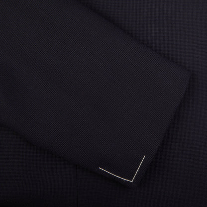 Ring Jacket Navy Blue Wool Balloon Club DB Blazer Cuff