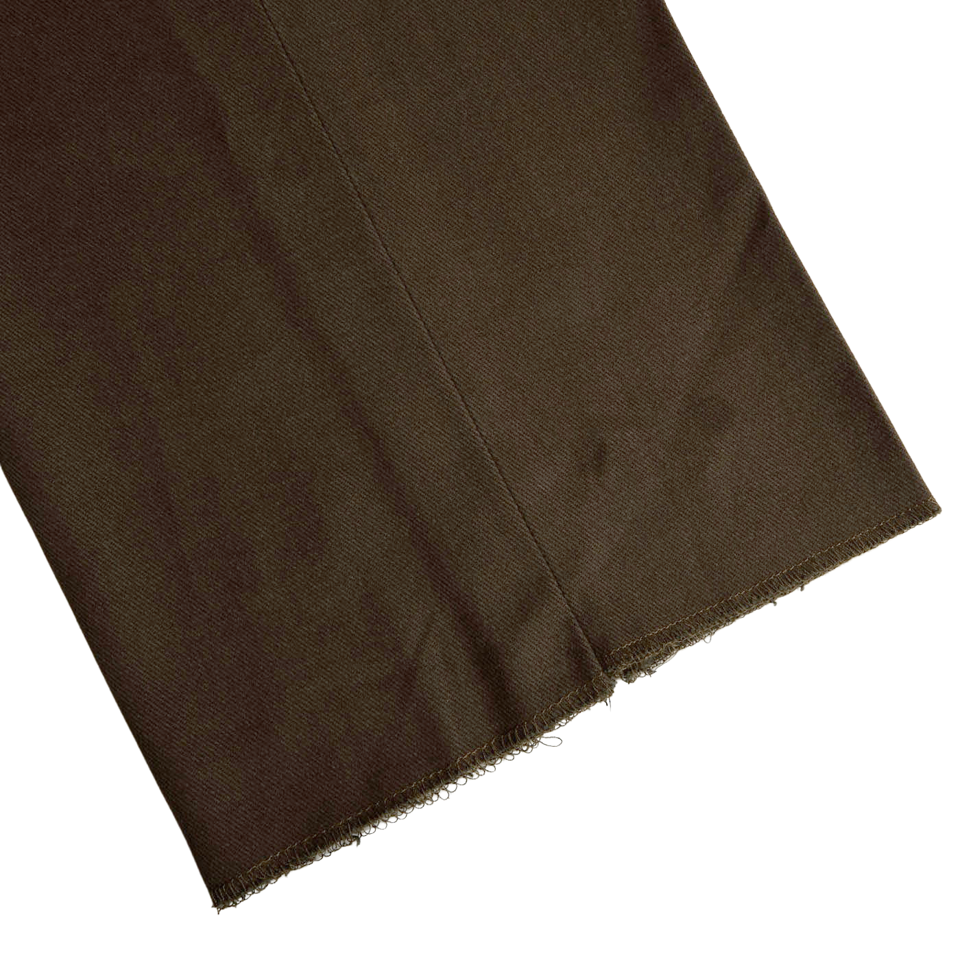 Ring Jacket Olive Heavy Cotton Twill Pleated Trousers Cuff