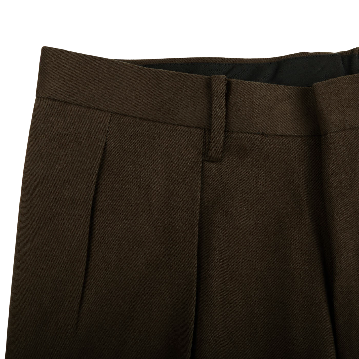 Ring Jacket Olive Heavy Cotton Twill Pleated Trousers Edge