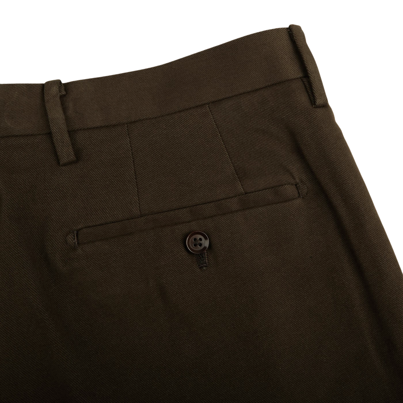 Ring Jacket Olive Heavy Cotton Twill Pleated Trousers Pocket