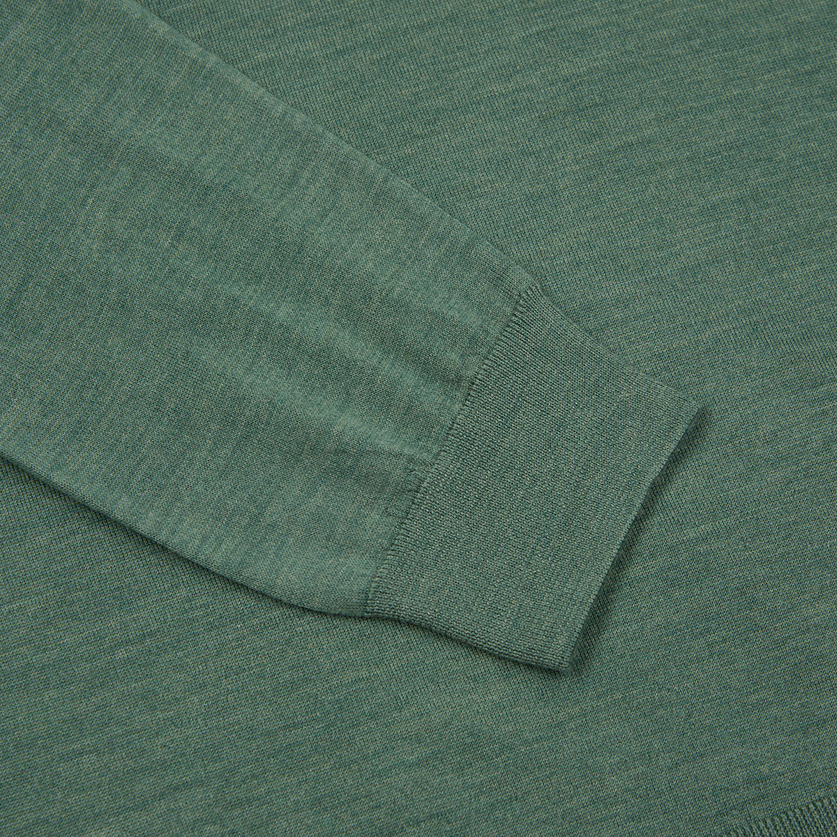 Green Loro Piana Wish LS zip polo