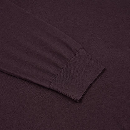 Purple Loro Piana Wish LS zip polo