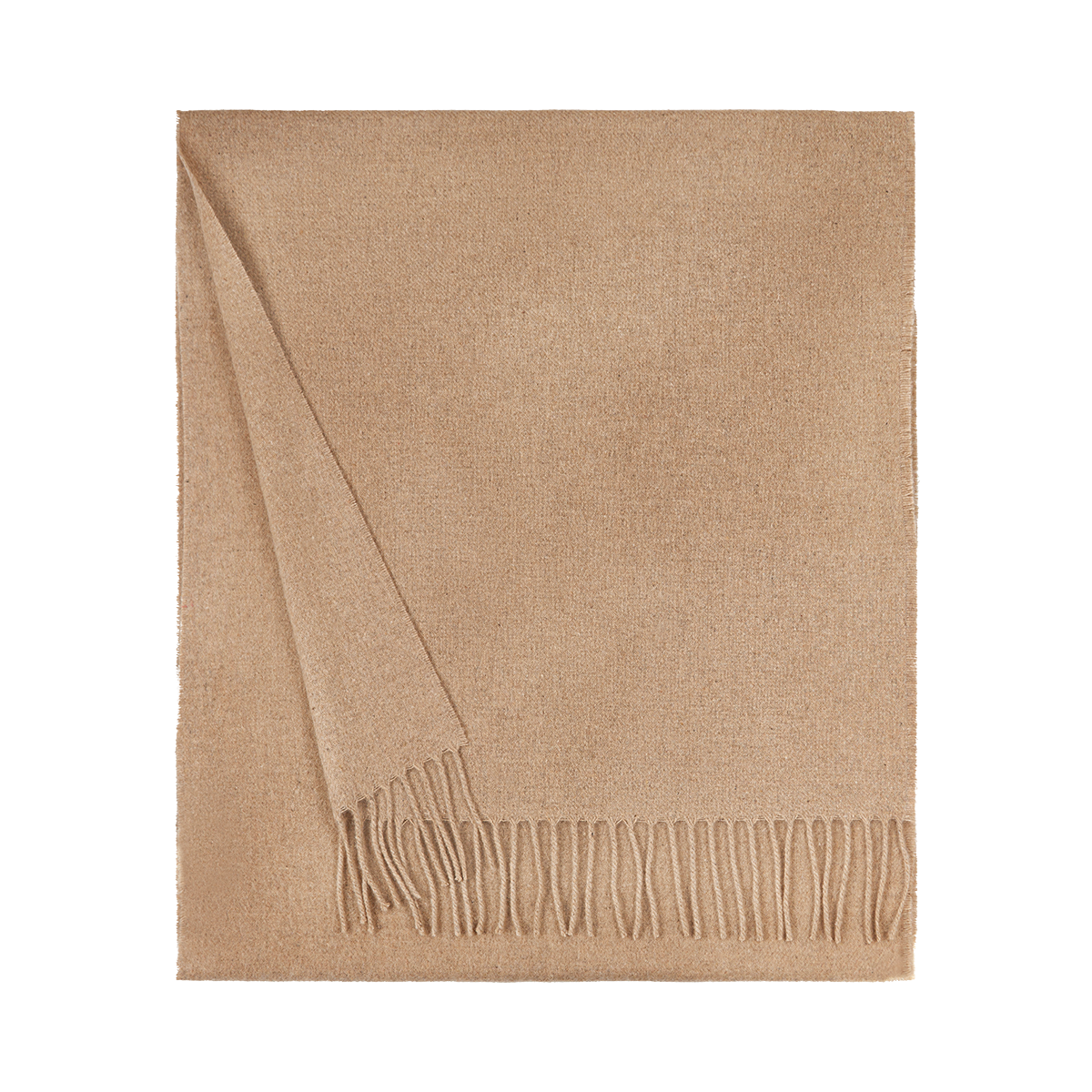 Beige Pure Cashmere Scarf