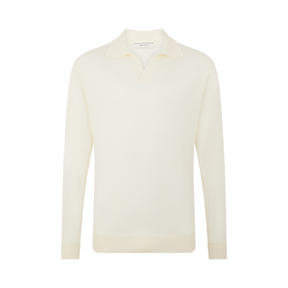 Cream Cotton Skipper Polo
