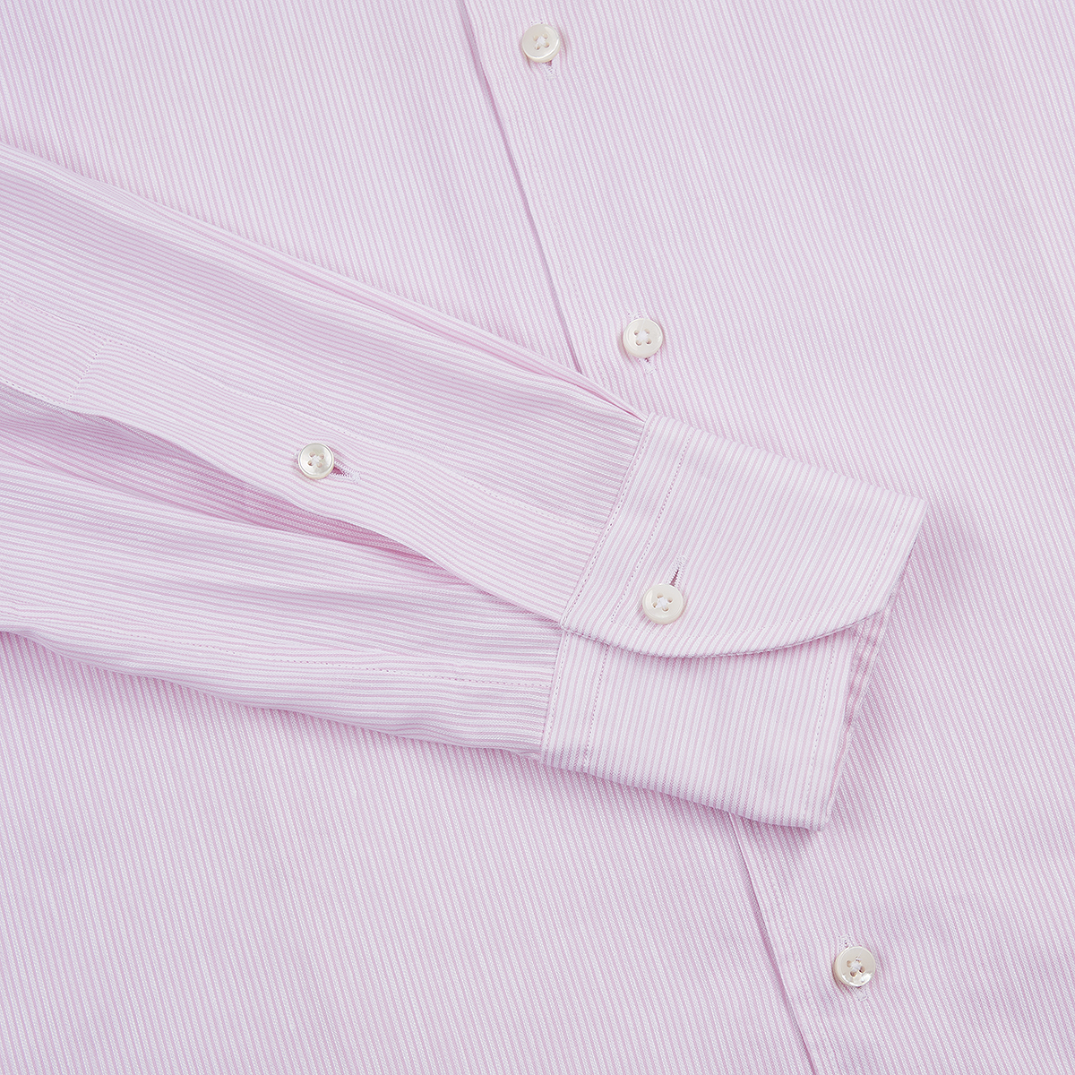Light Pink Stripe Cotton/Linen Shirt