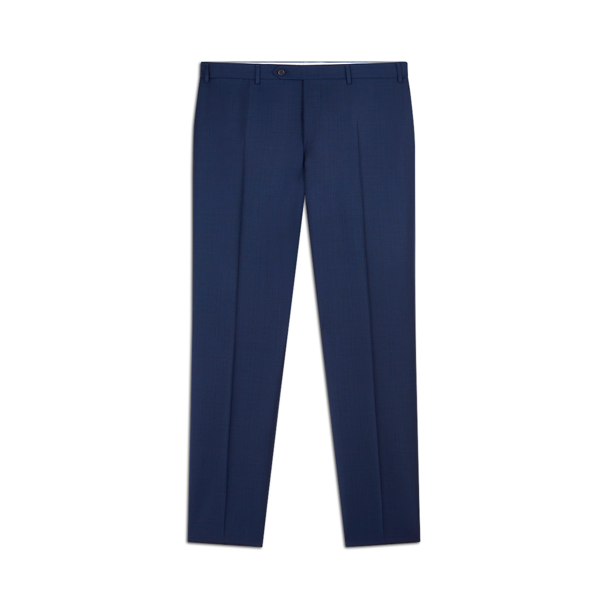 Navy Micro Check Notch Lapel Wool Suit
