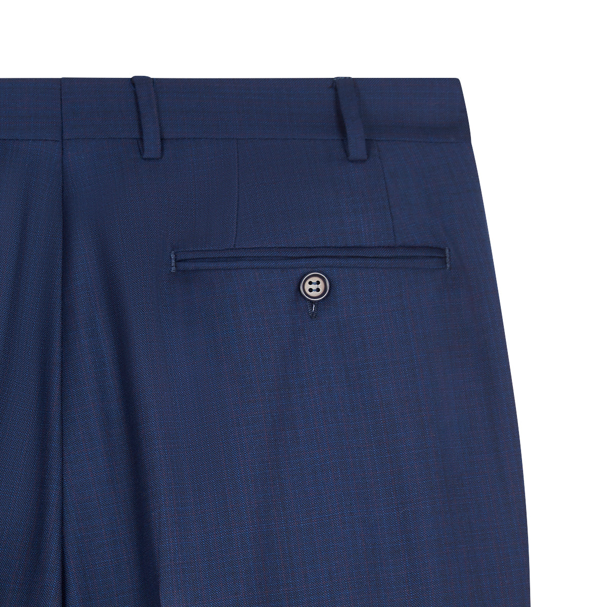Navy Micro Check Notch Lapel Wool Suit