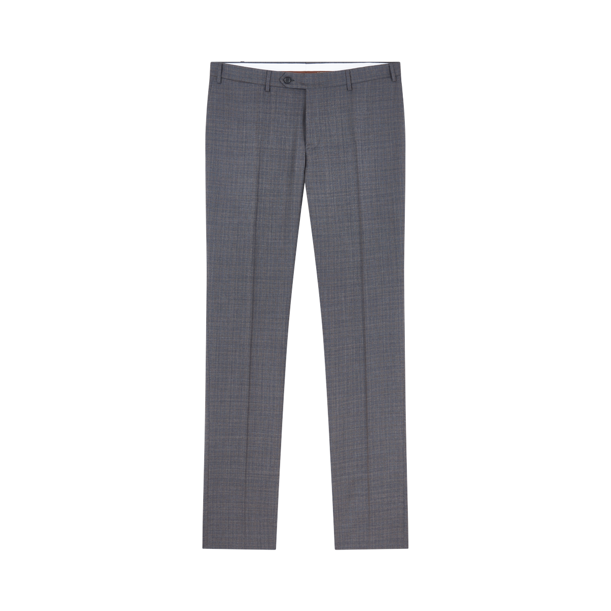 Grey/Brown Check Wool Notch Lapel Suit