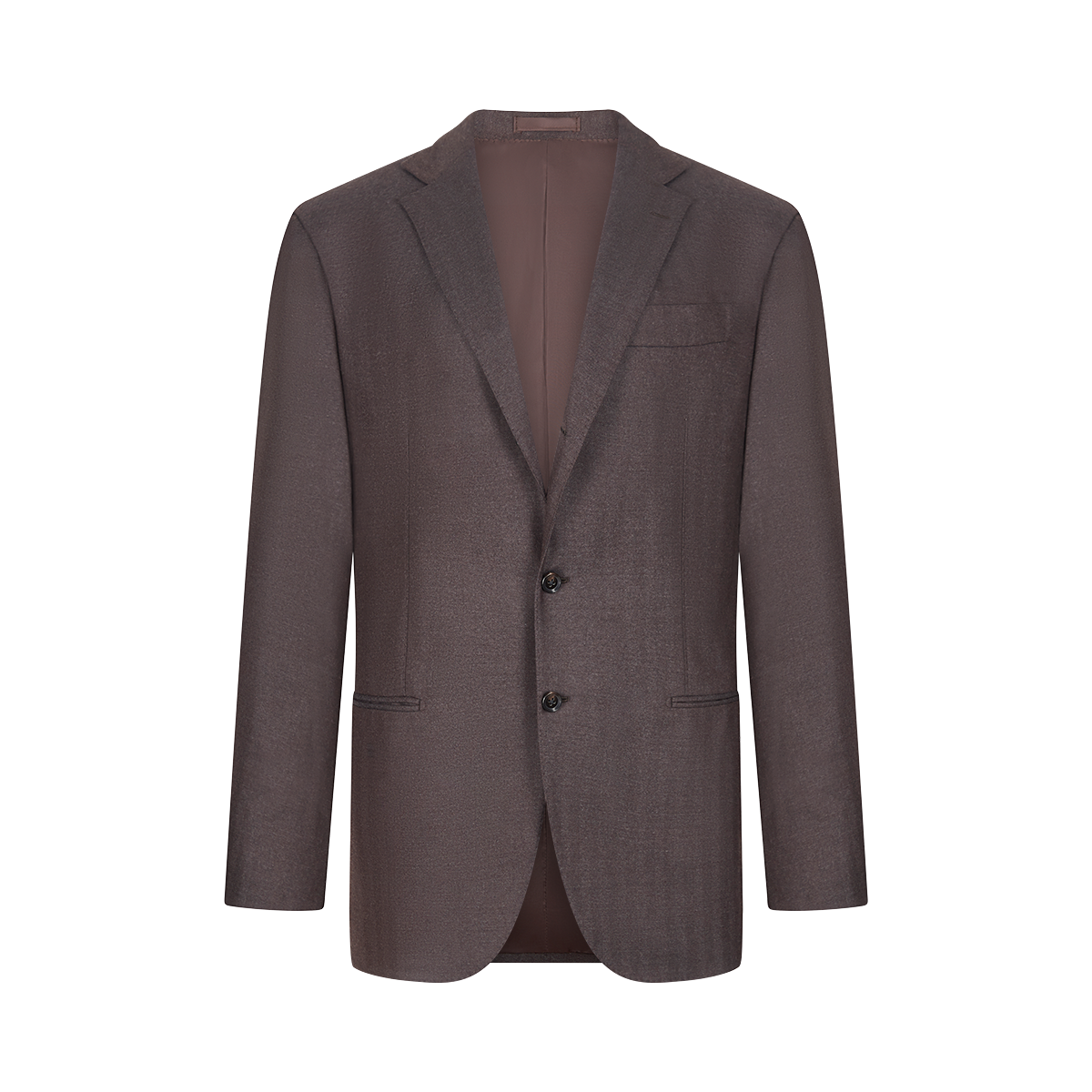 Grey/Brown Wool Herringbone Suit