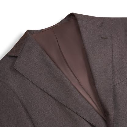 Grey/Brown Wool Herringbone Suit