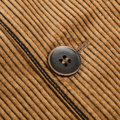 Schneiders Camel Corduroy Five Pocket Chore Jacket Button