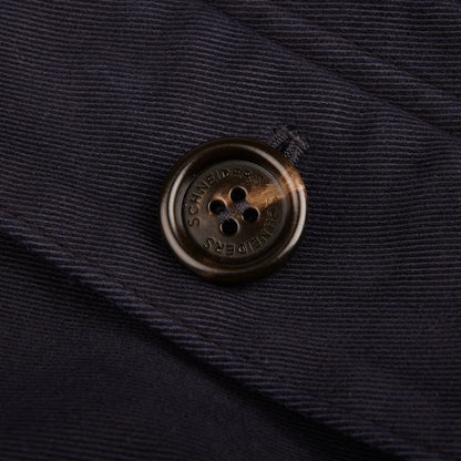 Schneiders Navy Blue Dyed Cotton Fur Lined Jacket Button