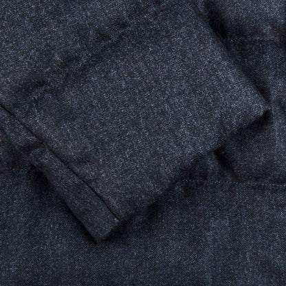 Schneiders Navy Melange Technical Micro Down Jacket Cuff