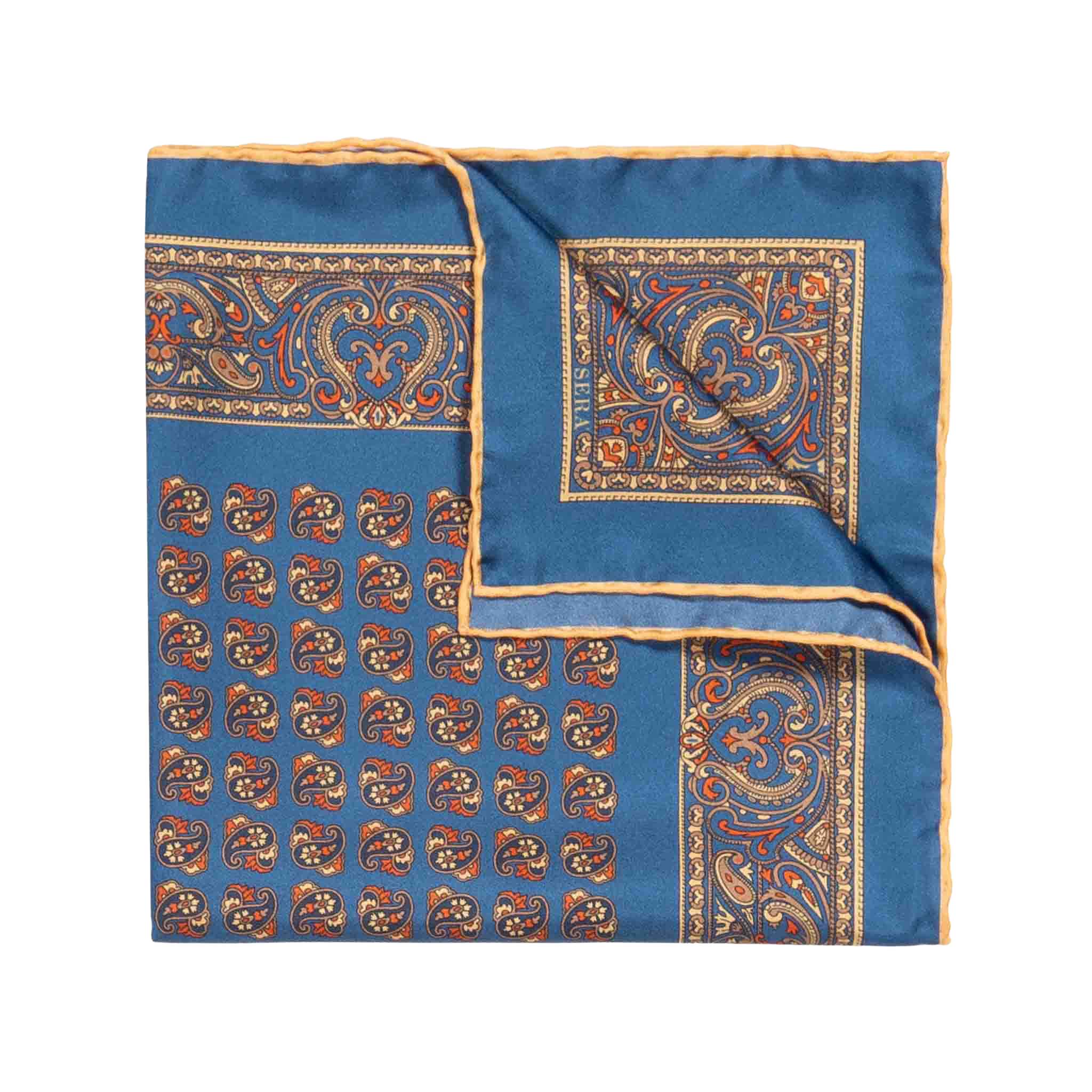 Nutmeg Montepulciano Silk Pocket Square