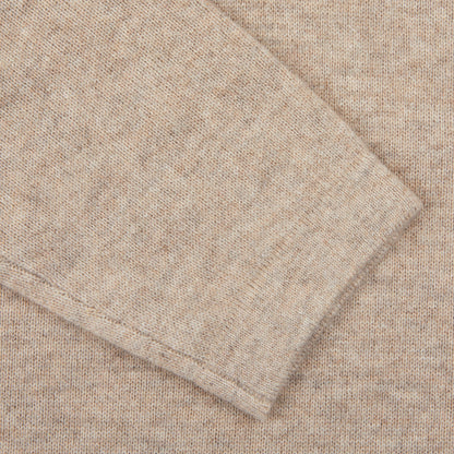 Stenströms Taupe Beige Pure Cashmere Polo Shirt Cuff