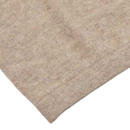 Stenströms Taupe Beige Pure Cashmere Polo Shirt Edge