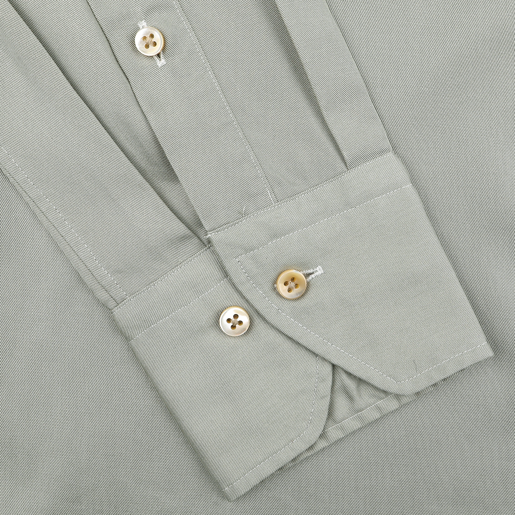 Pale Green Lyocell Slimline Shirt