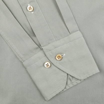 Pale Green Lyocell Slimline Shirt