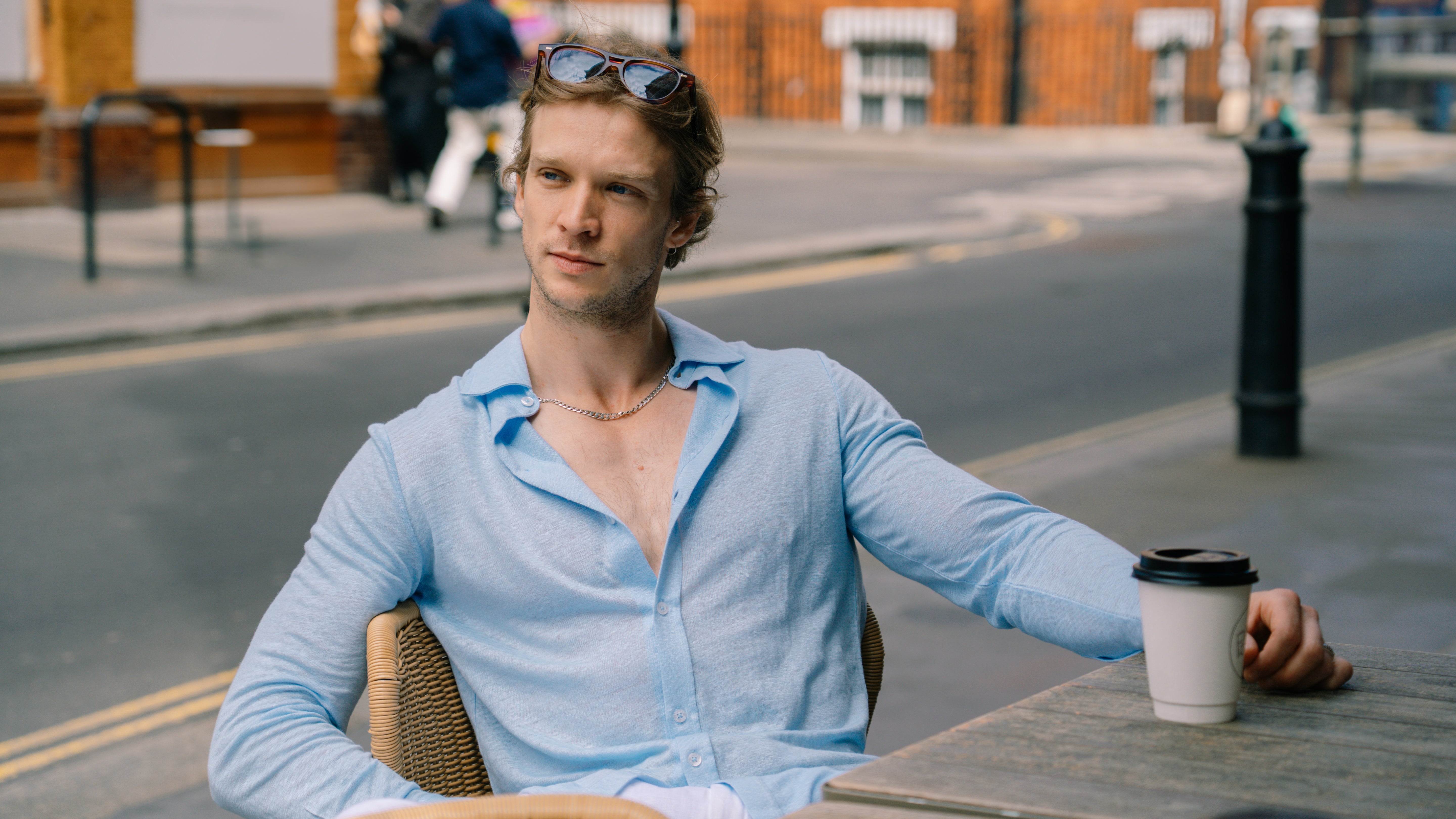 Light Blue Bayside Linen Shirt