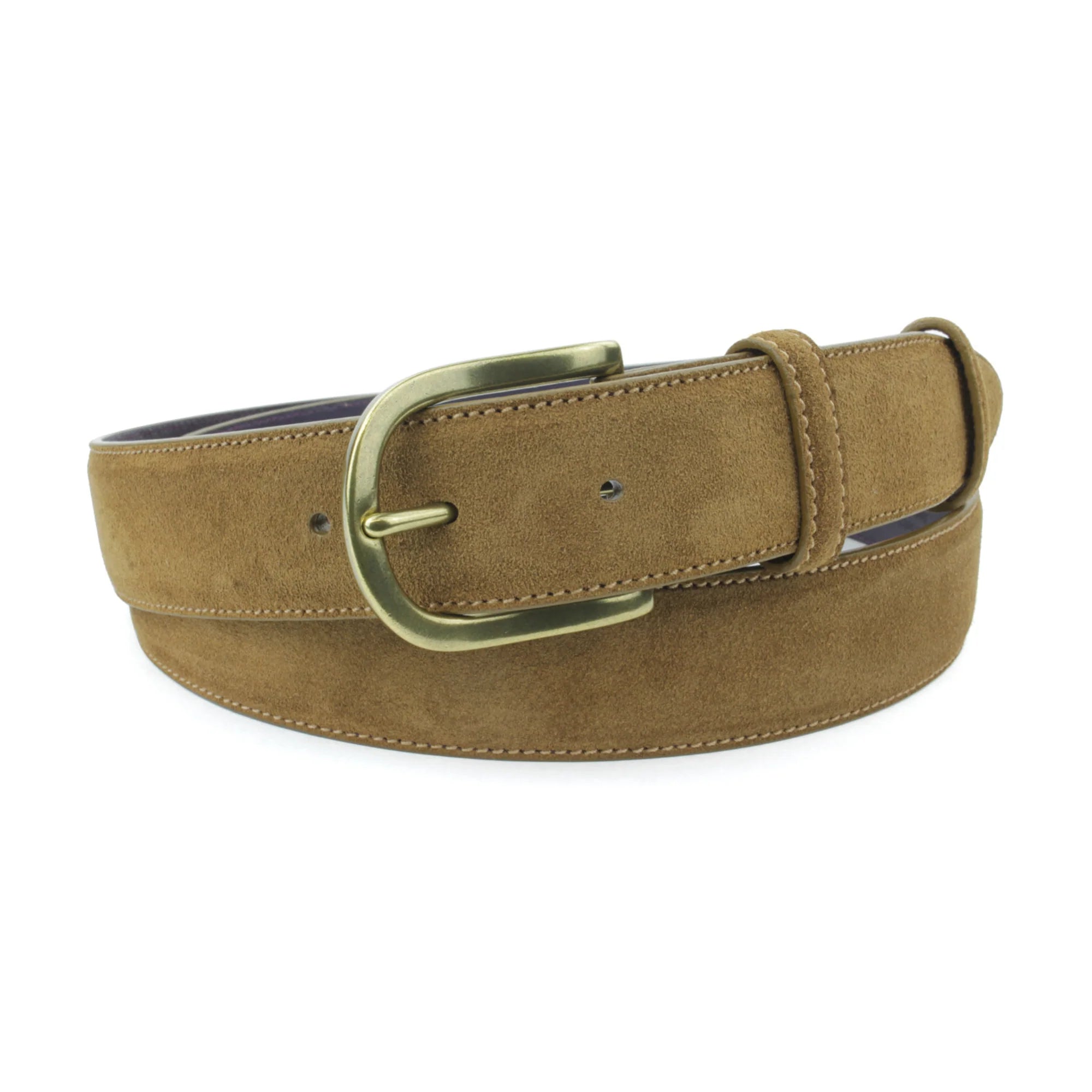 Light Brown Suede Belt