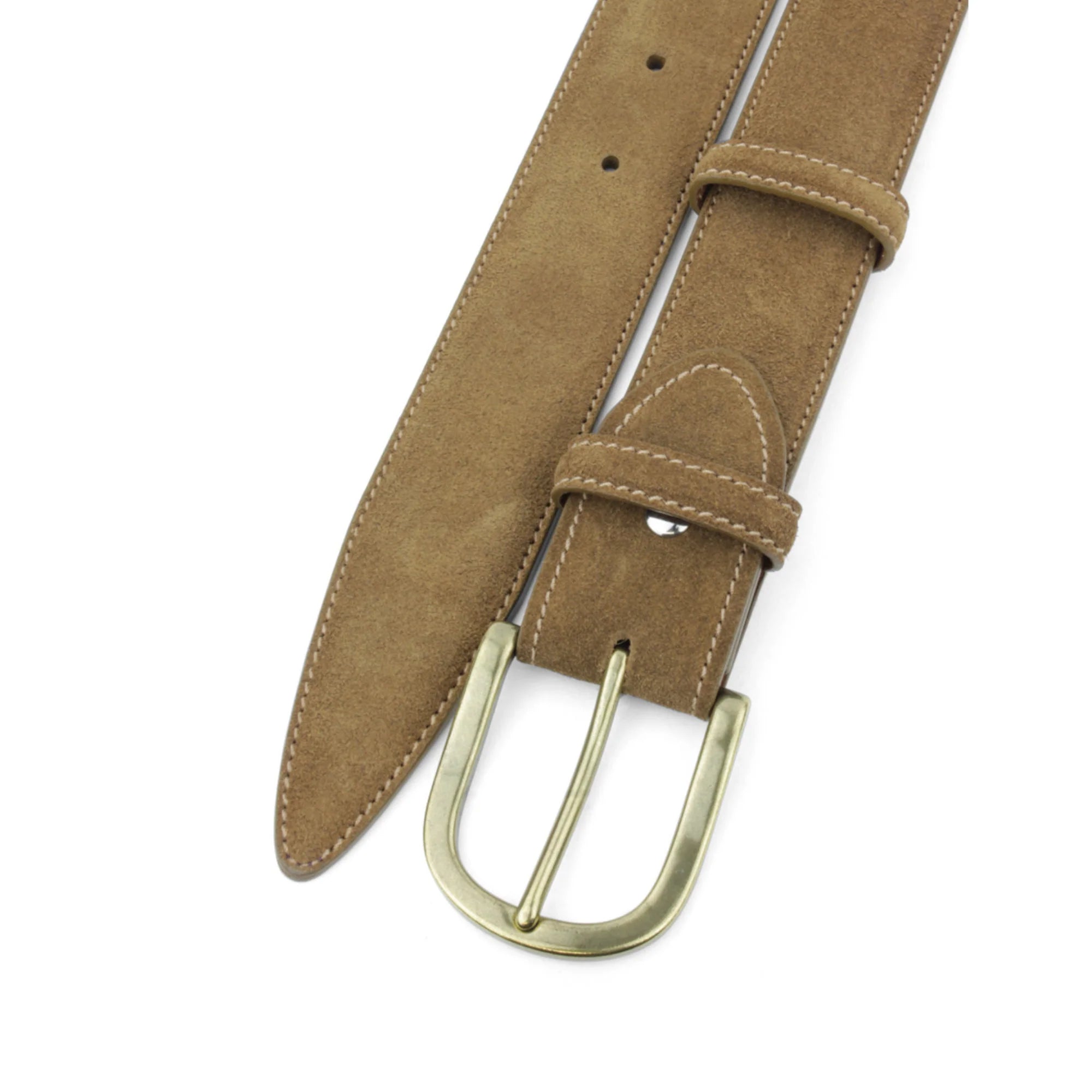 Light Brown Suede Belt
