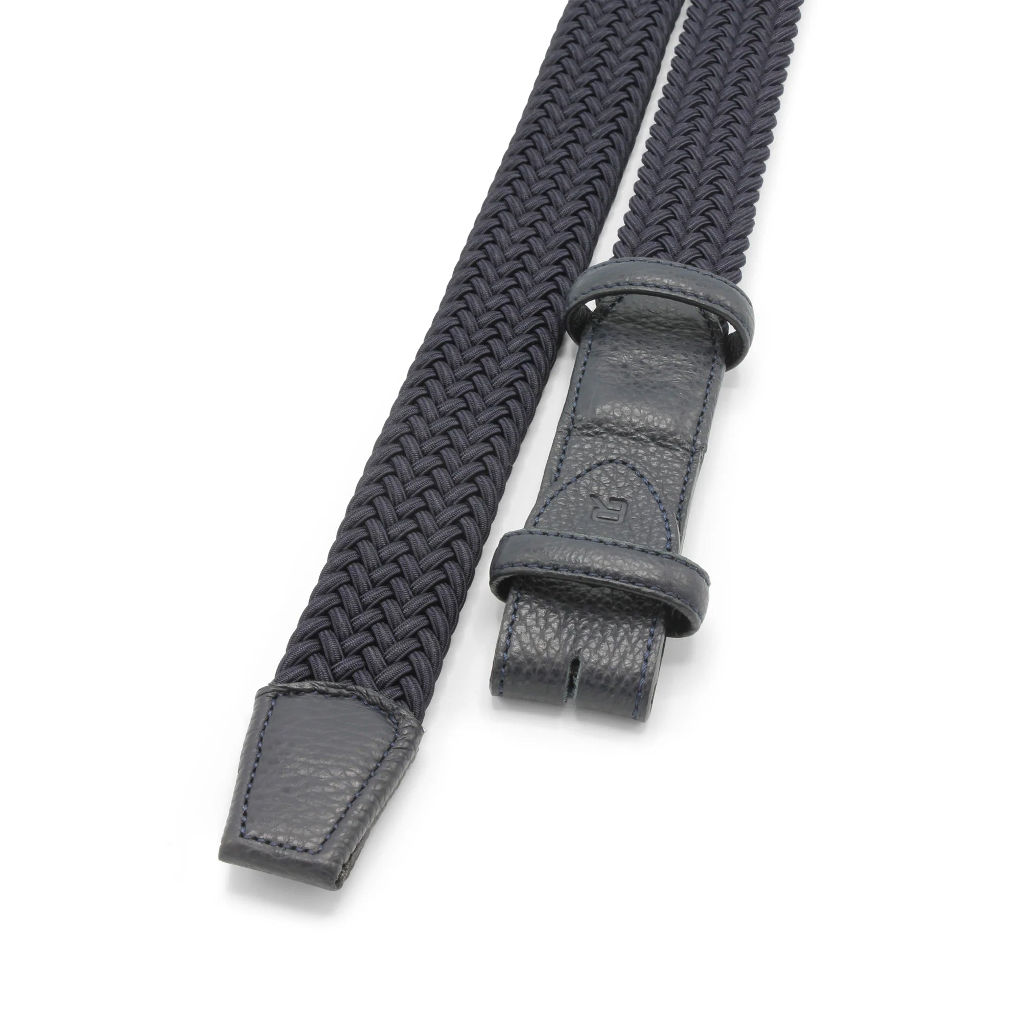 Navy Woven Fabric Belt