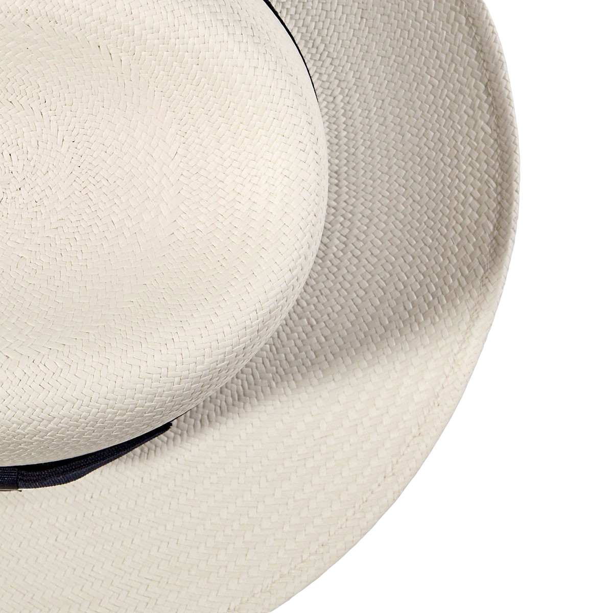 Wigéns Handwoven Fedora Navy Large Brim Country Hat Edge