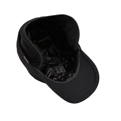 Wigéns Black Loro Piana Wool Cashmere Baseball Cap Flaps
