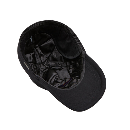 Wigéns Black Loro Piana Wool Cashmere Baseball Cap Inside